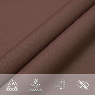 Zonnescherm driehoekig 4,5x4,5x4,5 m oxford stof bruin 7