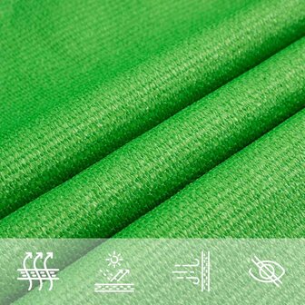 Zonnezeil 160 g/m&amp;sup2; 2,5x2,5x3,5 m HDPE lichtgroen 5