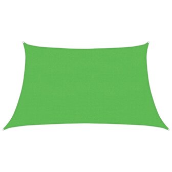 Zonnezeil 160 g/m&amp;sup2; 3/4x2 m HDPE lichtgroen 2