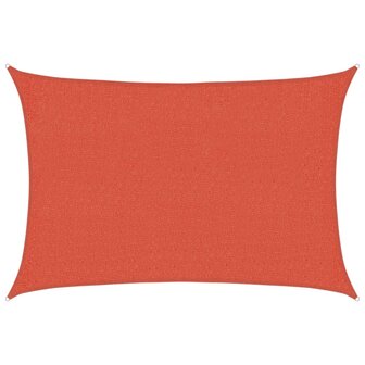 Zonnezeil 160 g/m&amp;sup2; 2x2,5 m HDPE terracottakleurig 2