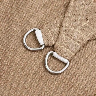 Zonnezeil 160 g/m&amp;sup2; 3x3x4,2 m HDPE taupe 5