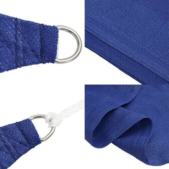Zonnezeil 160 g/m&amp;sup2; 3/4x2 m HDPE blauw 6