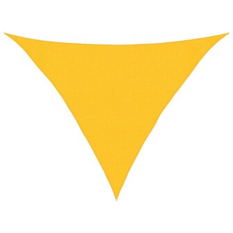 Zonnezeil 160 g/m&amp;sup2; 3x3x4,2 m HDPE geel 2