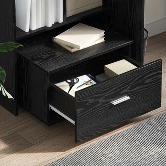 ladekast 55 x 45 x 31 cm Zwart Eiken 4