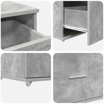 ladekast 55 x 45 x 31 cm Beton Grijs 9