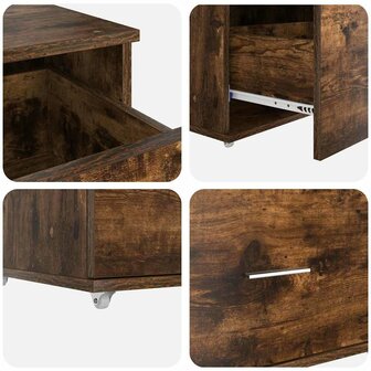 ladekast 55 x 45 x 31 cm Gerookt eiken 9