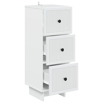 ladekast Wit 33 x 34,5 x 90 cm Bewerkt hout 5
