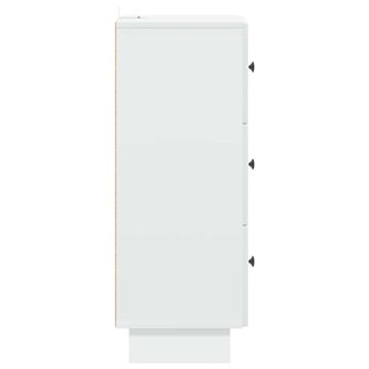 ladekast Wit 33 x 34,5 x 90 cm Bewerkt hout 7