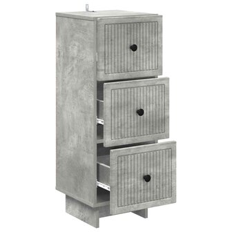 ladekast Betongrijs 33 x 34,5 x 90 cm Bewerkt hout 5