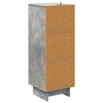 ladekast Betongrijs 33 x 34,5 x 90 cm Bewerkt hout 8