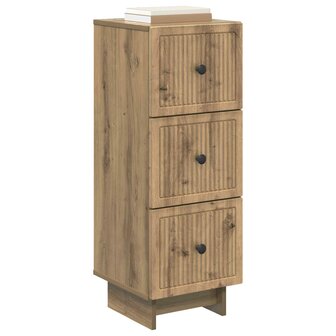 ladekast 33 x 34,5 x 90 cm Bewerkt hout Artisanaal eiken 3
