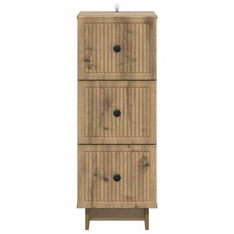 ladekast 33 x 34,5 x 90 cm Bewerkt hout Artisanaal eiken 6