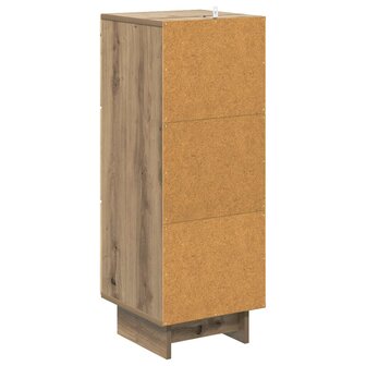 ladekast 33 x 34,5 x 90 cm Bewerkt hout Artisanaal eiken 8