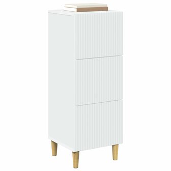 ladekast Wit 33 x 34,5 x 90 cm Bewerkt hout 3