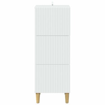 ladekast Wit 33 x 34,5 x 90 cm Bewerkt hout 6