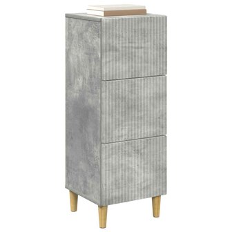 ladekast Betongrijs 33 x 34,5 x 90 cm Bewerkt hout 3