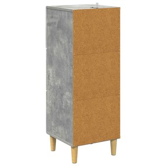 ladekast Betongrijs 33 x 34,5 x 90 cm Bewerkt hout 8