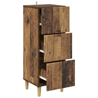 ladekast Oud hout 33 x 34,5 x 90 cm Bewerkt hout 5