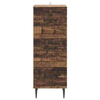 ladekast Oud hout 33 x 34,5 x 89,5 cm Bewerkt hout 6