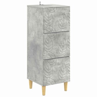 ladekast Betongrijs 33 x 34,5 x 90 cm Bewerkt hout 2