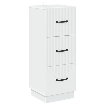 ladekast Wit 33 x 34,5 x 87 cm Bewerkt hout 2