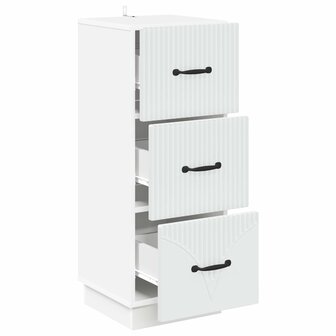 ladekast Wit 33 x 34,5 x 87 cm Bewerkt hout 5