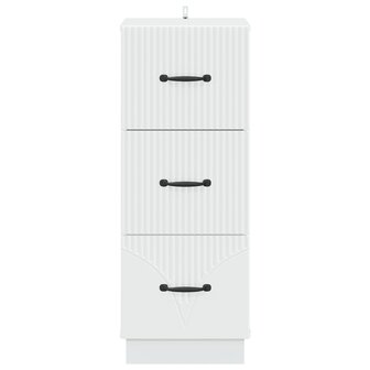 ladekast Wit 33 x 34,5 x 87 cm Bewerkt hout 6