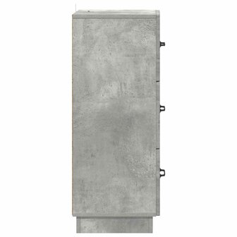 ladekast 33 x 34,5 x 87 cm Bewerkt hout Betongrijs 7