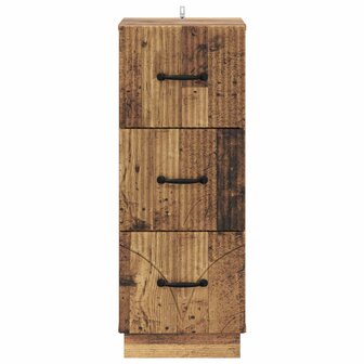 ladekast 33 x 34,5 x 87 cm Bewerkt hout Oud hout 6