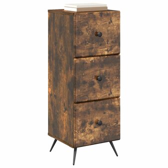 ladekast Gerookt eiken 33 x 34,5 x 90 cm Bewerkt hout 3
