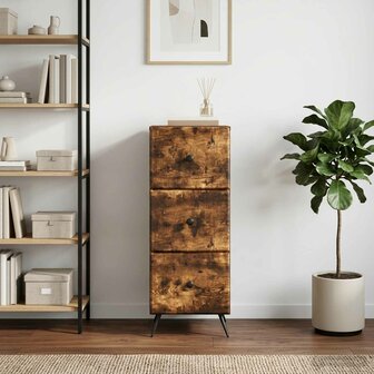 ladekast Gerookt eiken 33 x 34,5 x 90 cm Bewerkt hout 4
