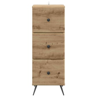 ladekast 33 x 34,5 x 90 cm Bewerkt hout Artisanaal eiken 6
