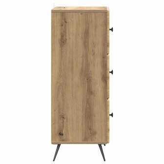 ladekast 33 x 34,5 x 90 cm Bewerkt hout Artisanaal eiken 7