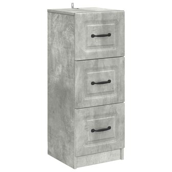 ladekast Betongrijs 33 x 34,5 x 87 cm Bewerkt hout 2