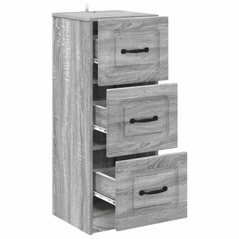 ladekast Grijs sonoma 33 x 34,5 x 87 cm Bewerkt hout 5