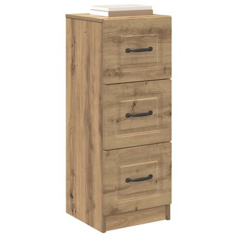 ladekast 33 x 34,5 x 87 cm Bewerkt hout Artisanaal eiken 3