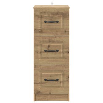 ladekast 33 x 34,5 x 87 cm Bewerkt hout Artisanaal eiken 6