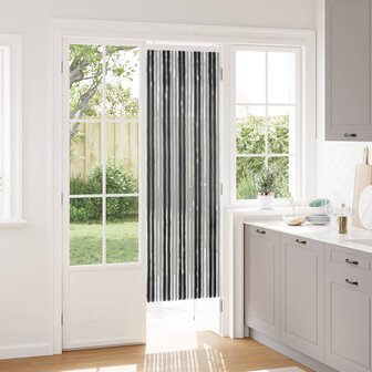 Insectengordijn Chenille Grijs en zwart 56 x 185 cm 100% PP 1