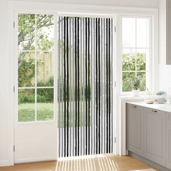 Insectengordijn Chenille Grijs en zwart 90 x 220 cm 100% PP 1