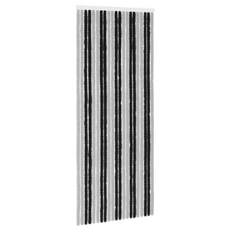 Insectengordijn Chenille Grijs en zwart 90 x 220 cm 100% PP 2