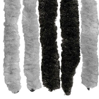 Insectengordijn Chenille Grijs en zwart 100 x 200 cm 100% PP 5