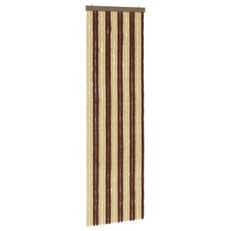 Insectengordijn Chenille Bruin en beige 56 x 185 cm 100% PP 2
