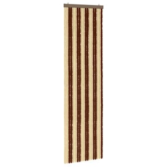 Insectengordijn Chenille Bruin en beige 56 x 200 cm 100% PP 2