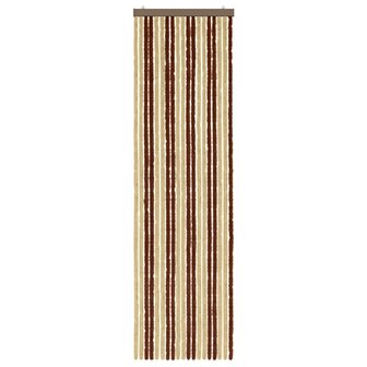Insectengordijn Chenille Bruin en beige 56 x 200 cm 100% PP 3