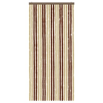 Insectengordijn Chenille Bruin en beige 90 x 200 cm 100% PP 3