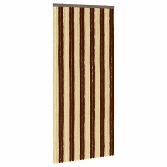 Insectengordijn Chenille Bruin en beige 100 x 220 cm 100% PP 2