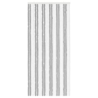 Insectengordijn Chenille Grijs en Wit 100 x 220 cm 100% PP 3