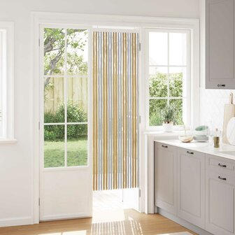 Insectengordijn Chenille Grijs en Beige 56 x 185 cm 100% PP 1