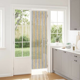 Insectengordijn Chenille Grijs en Beige 56 x 200 cm 100% PP 1