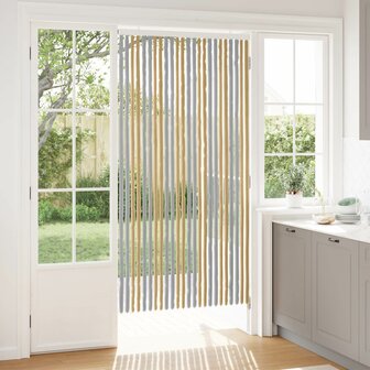 Insectengordijn Chenille Grijs en Beige 100 x 200 cm 100% PP 1